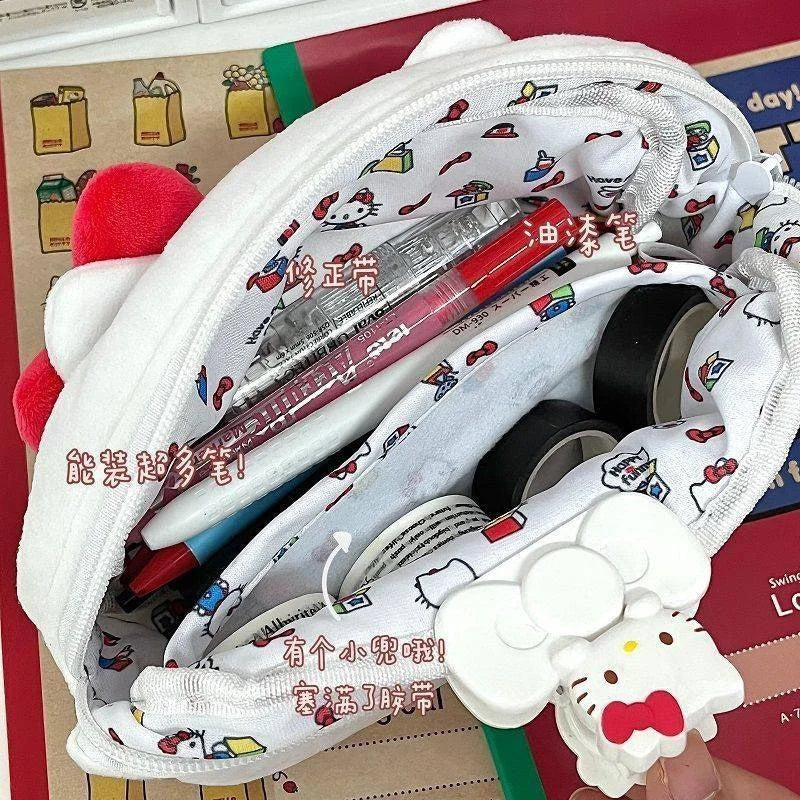 Hello Kitty Plush Pencil Pouch