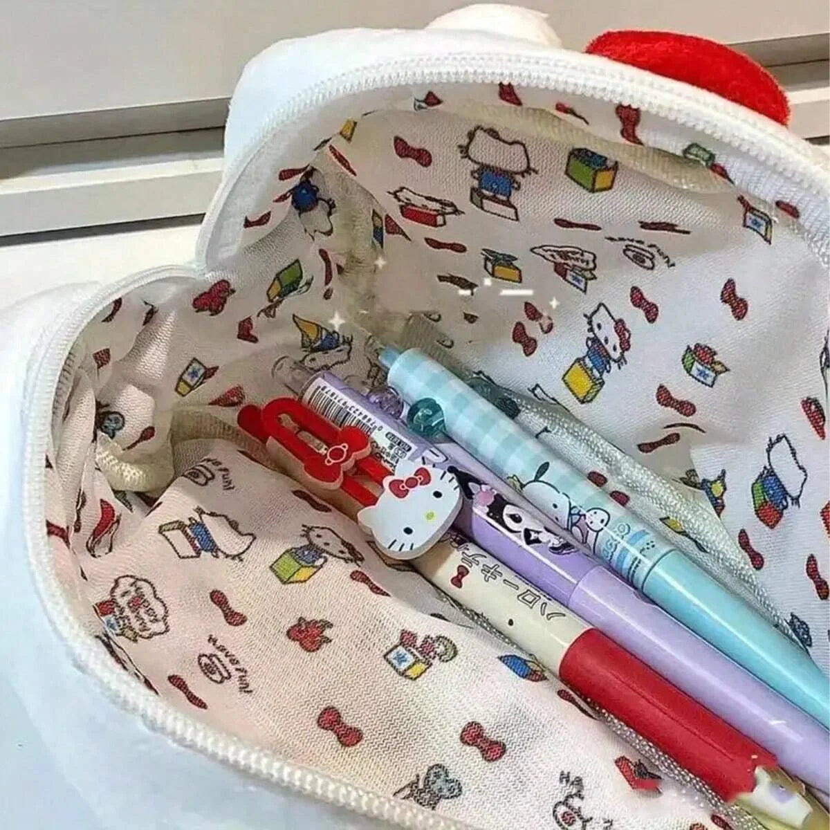 Hello Kitty Plush Pencil Pouch