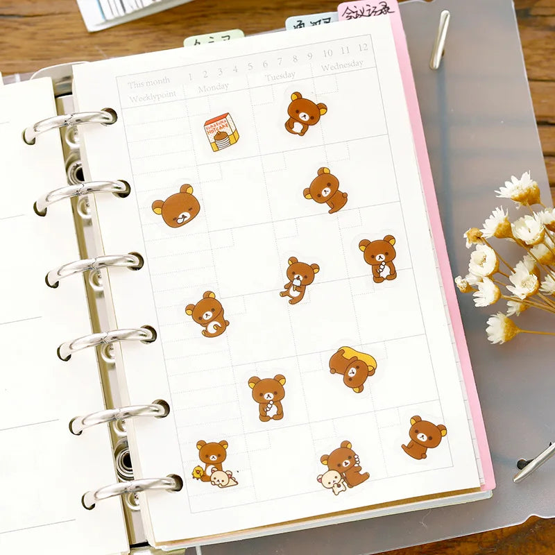 Rilakkuma Bear Hugs Sticker Pack