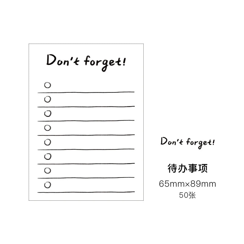 Pocket Positivity Daily Schedule Memo Pads