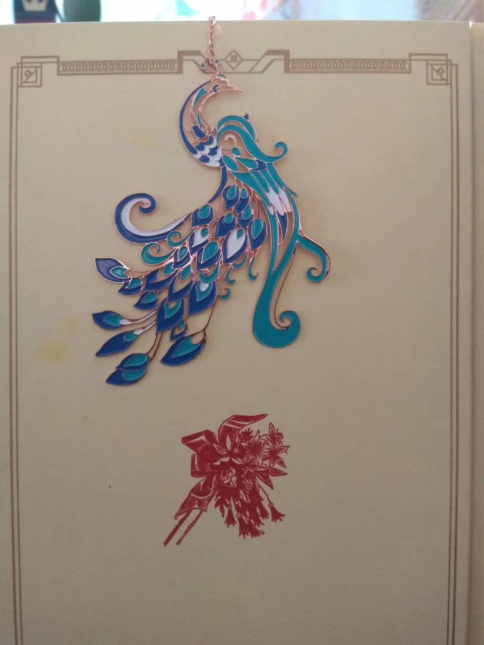 Imperial Garden Chinese Style Brass Bookmark