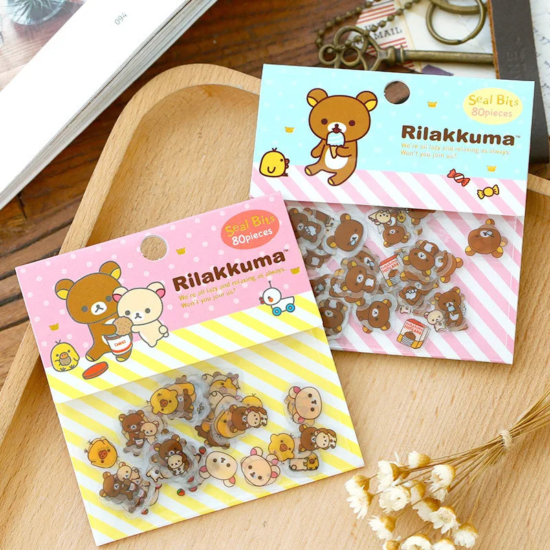 Rilakkuma Bear Hugs Sticker Pack
