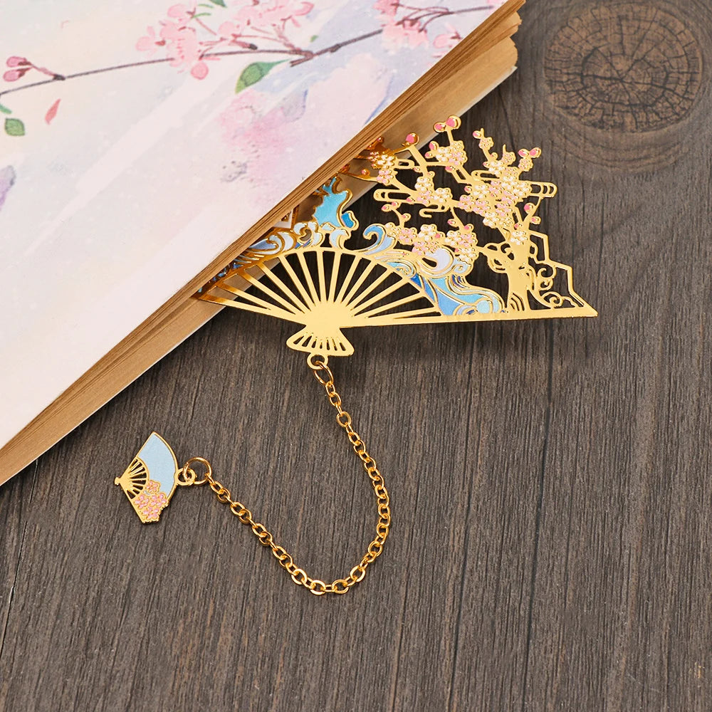 Imperial Garden Chinese Style Brass Bookmark