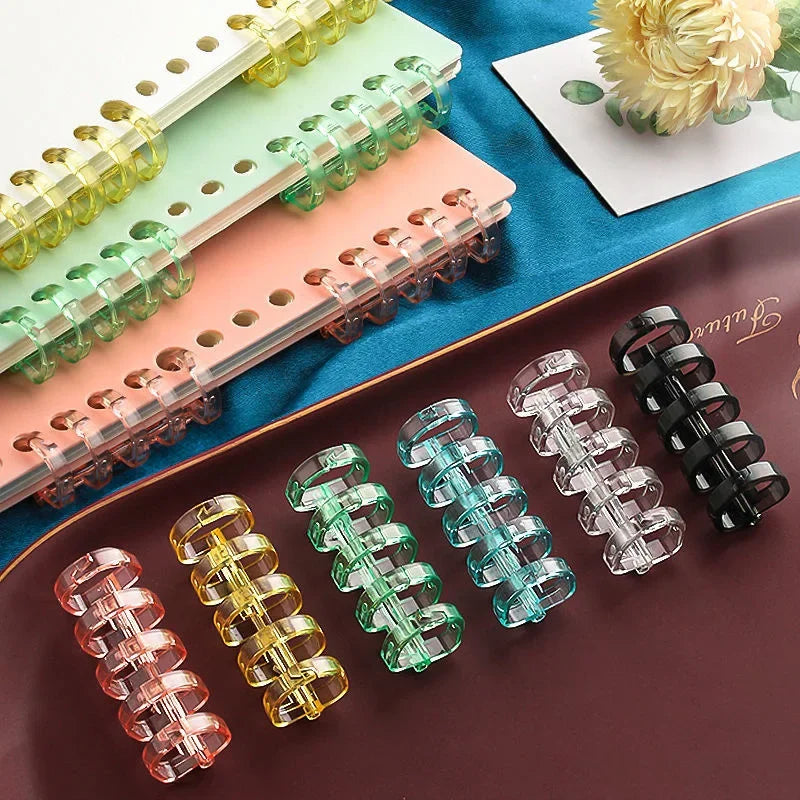 Crystal Coil 5-Hole Loose-Leaf Binder Rings