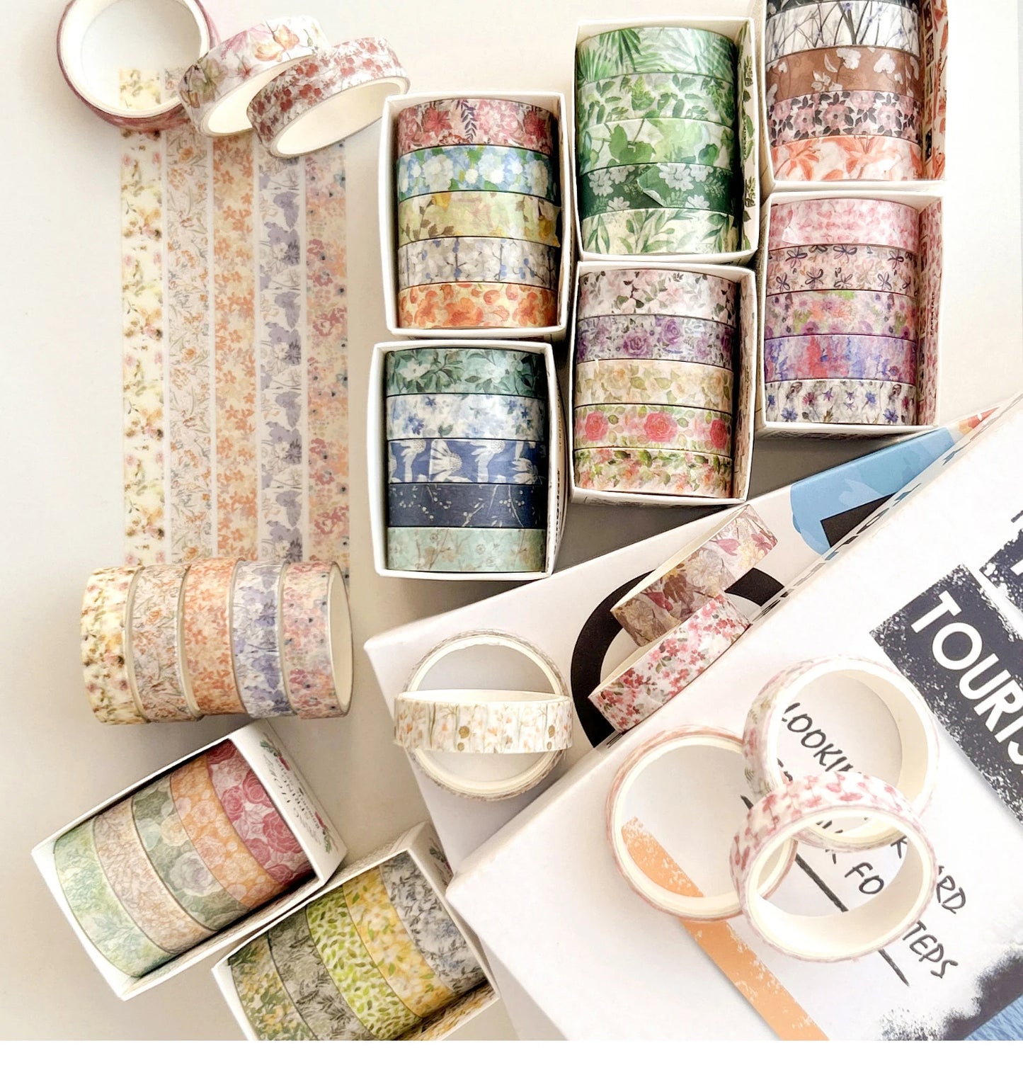 Vintage Bloom Floral Washi Tape Set