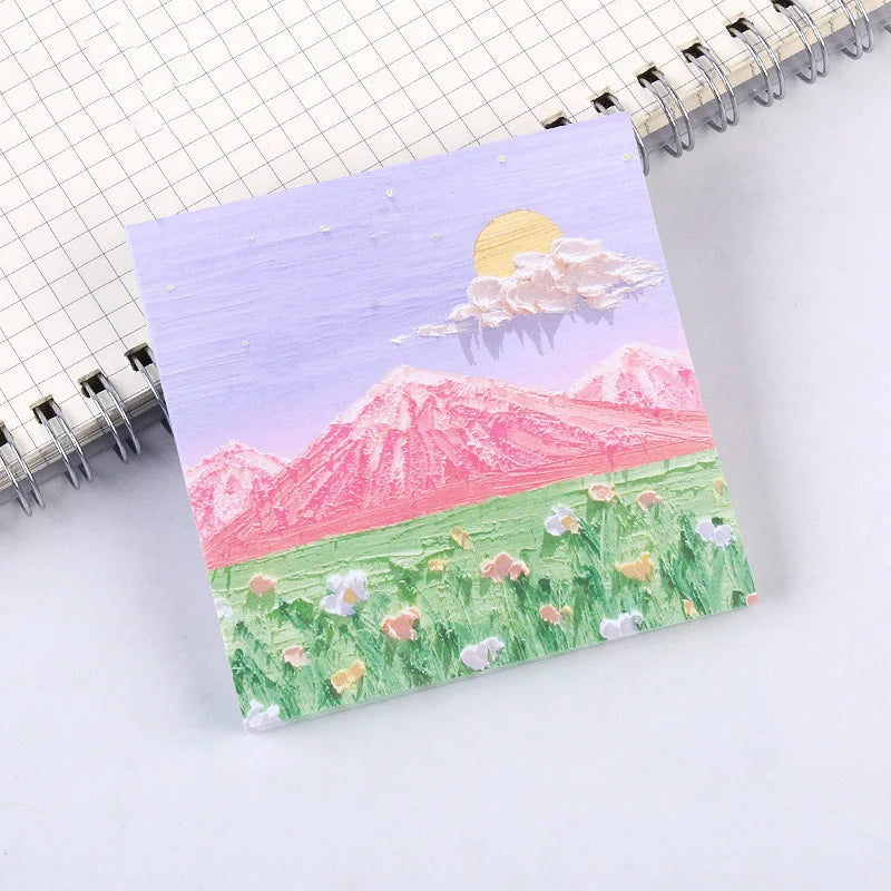 Pastella Landscape Painting Sticky Notes