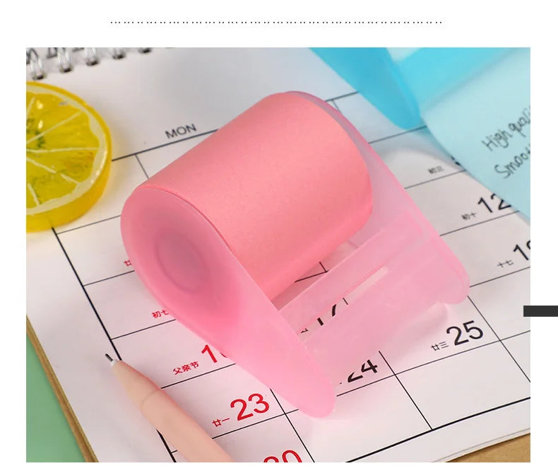 Peelie Pals Pastel Roller Sticky Notes (with Dispenser)