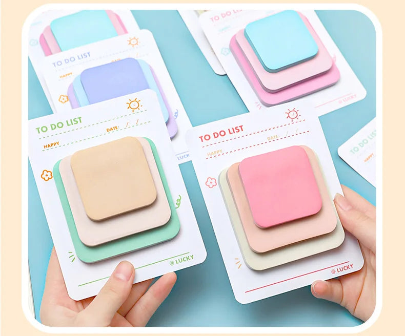 Pastel Stack Sticky Notes (3-Size)