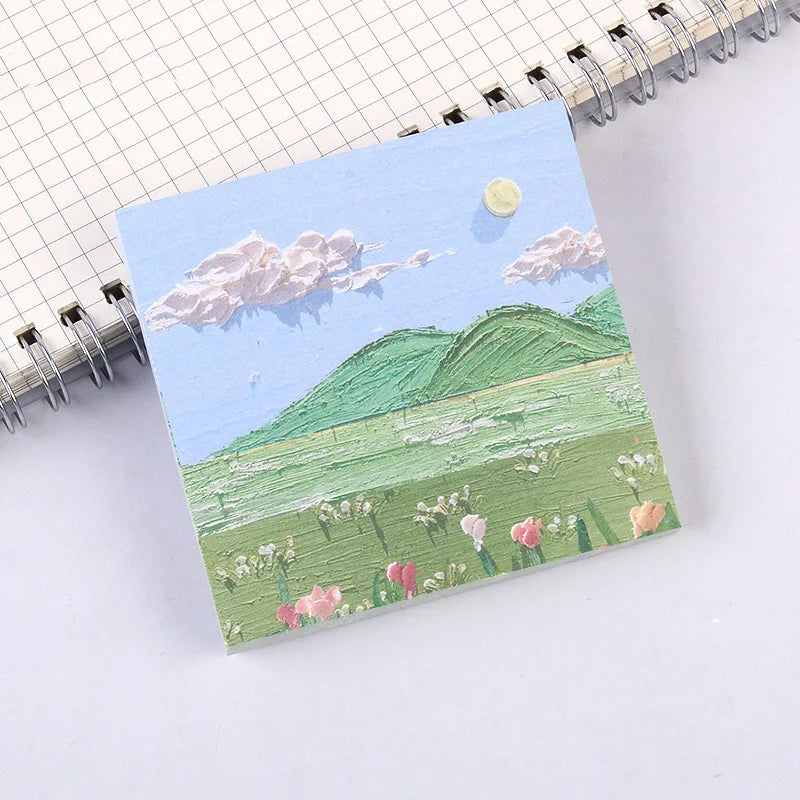 Pastella Landscape Painting Sticky Notes