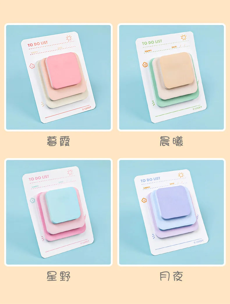 Pastel Stack Sticky Notes (3-Size)