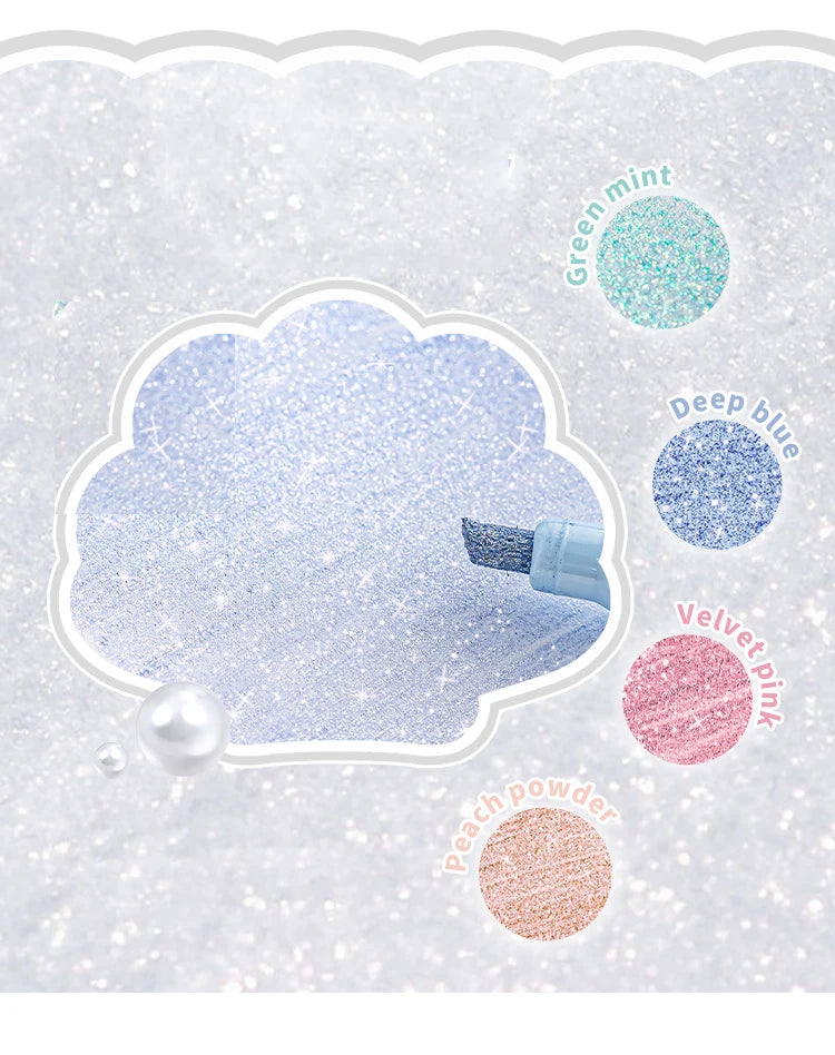 Mermaid Mist Sparkling Fluorescent Highlighters