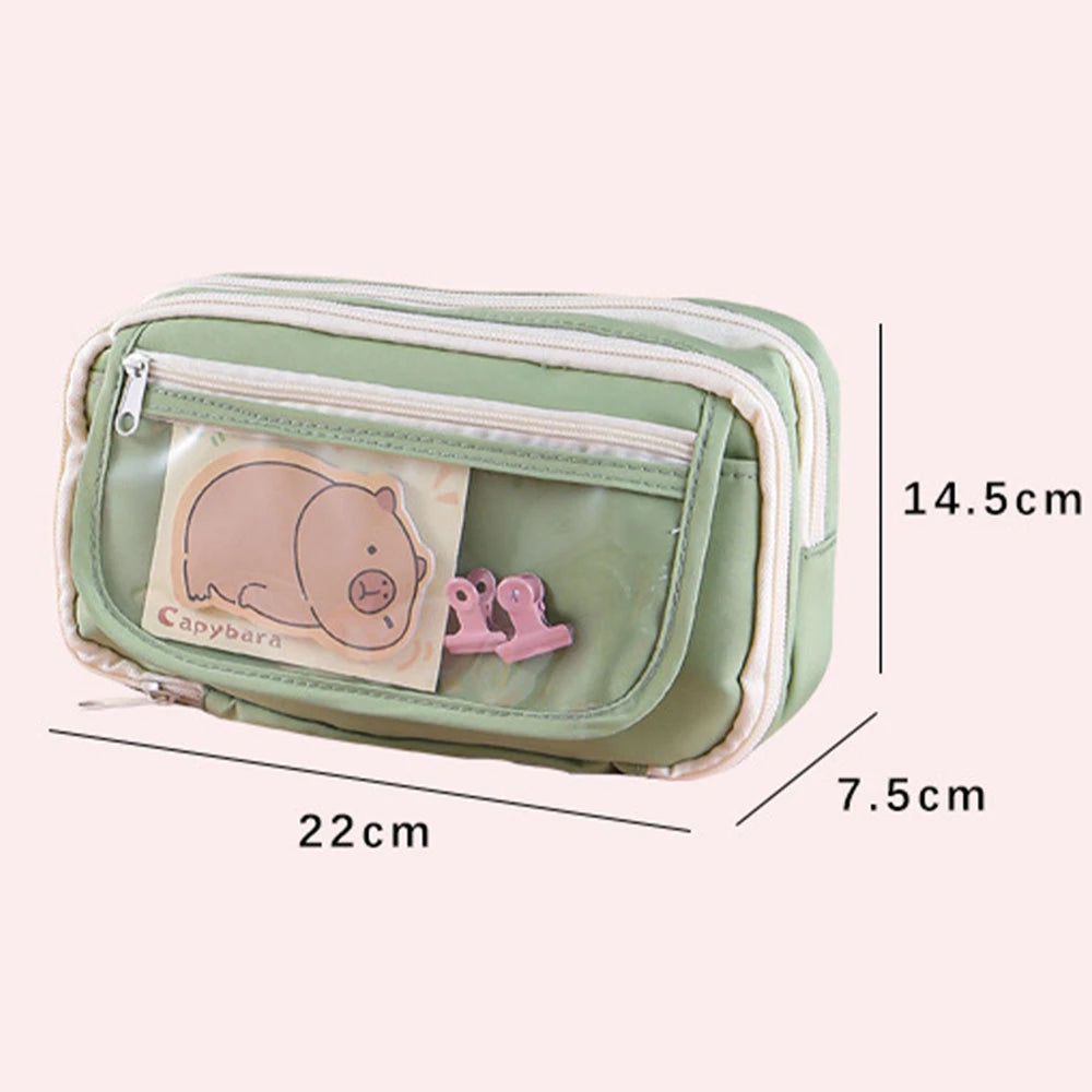 Sweet Treats Pouch 9 Layer Transparent Pencil Case