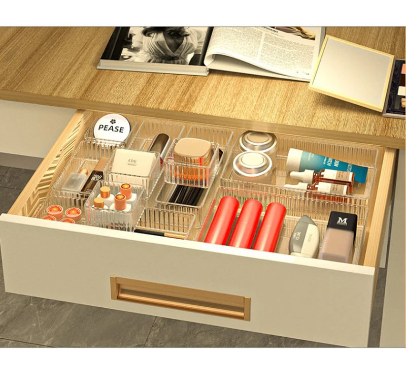 Glam Grid Multi-Compartment Drawer Organizers