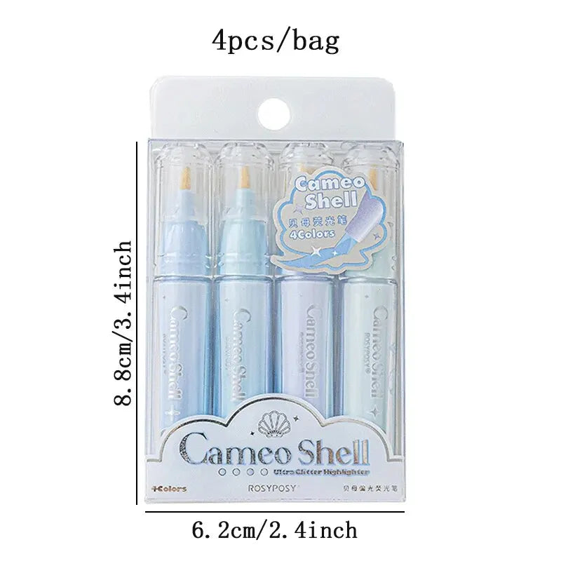 Mermaid Mist Sparkling Fluorescent Highlighters