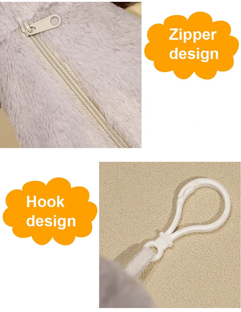 Huggy Snuggle Cat Plush Stationary Pouch