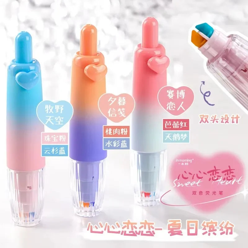 HeartPop Twin Tips Highlighters Set