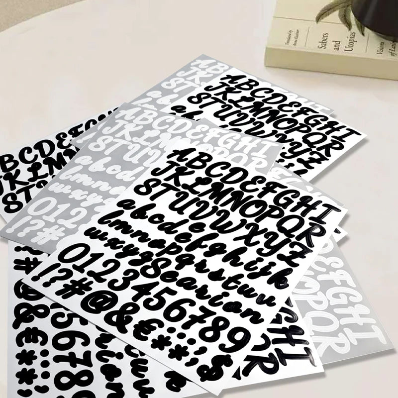 Chubby Font PVC Sticker Set