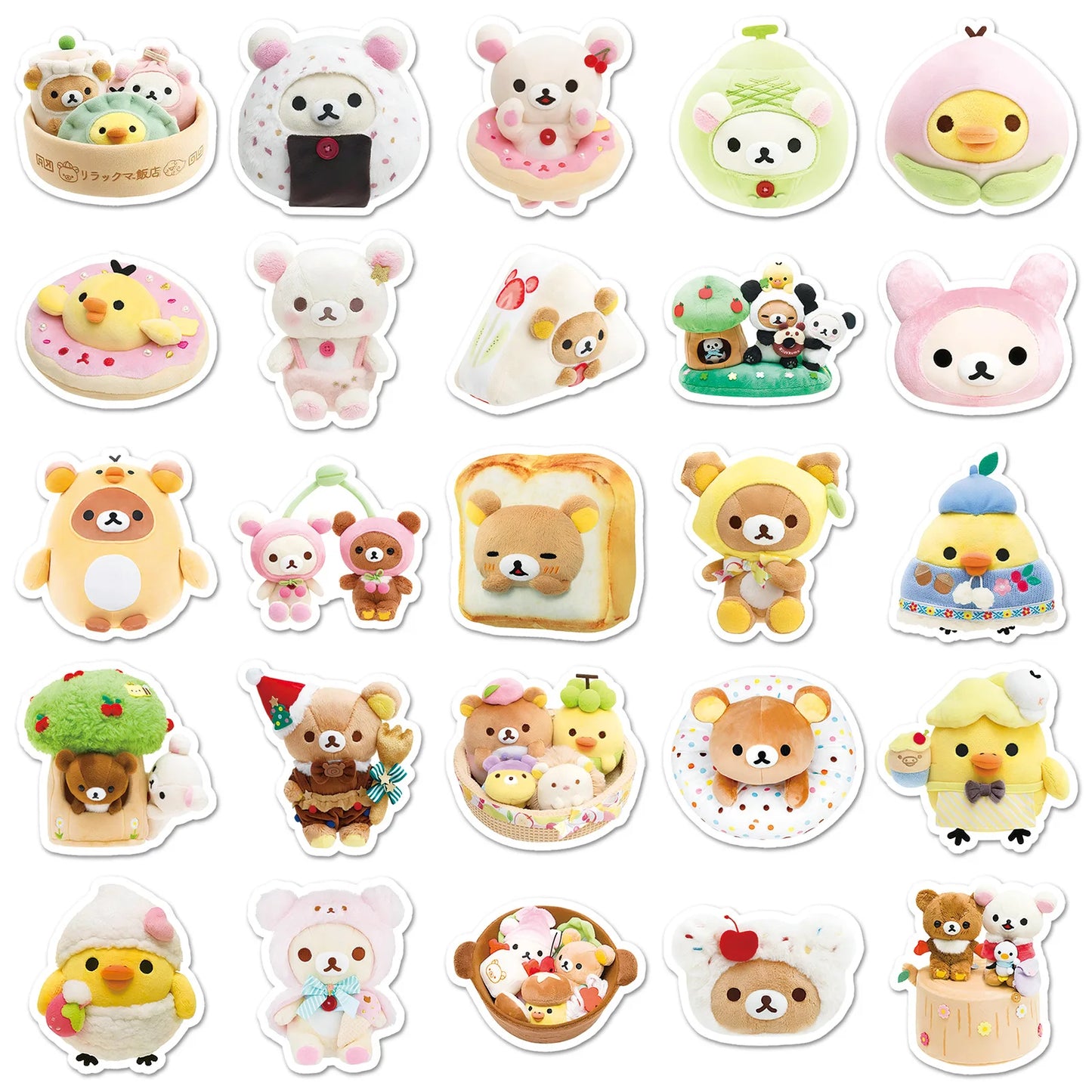 Rilakkuma Kawaii Snuggle Squad Stickers