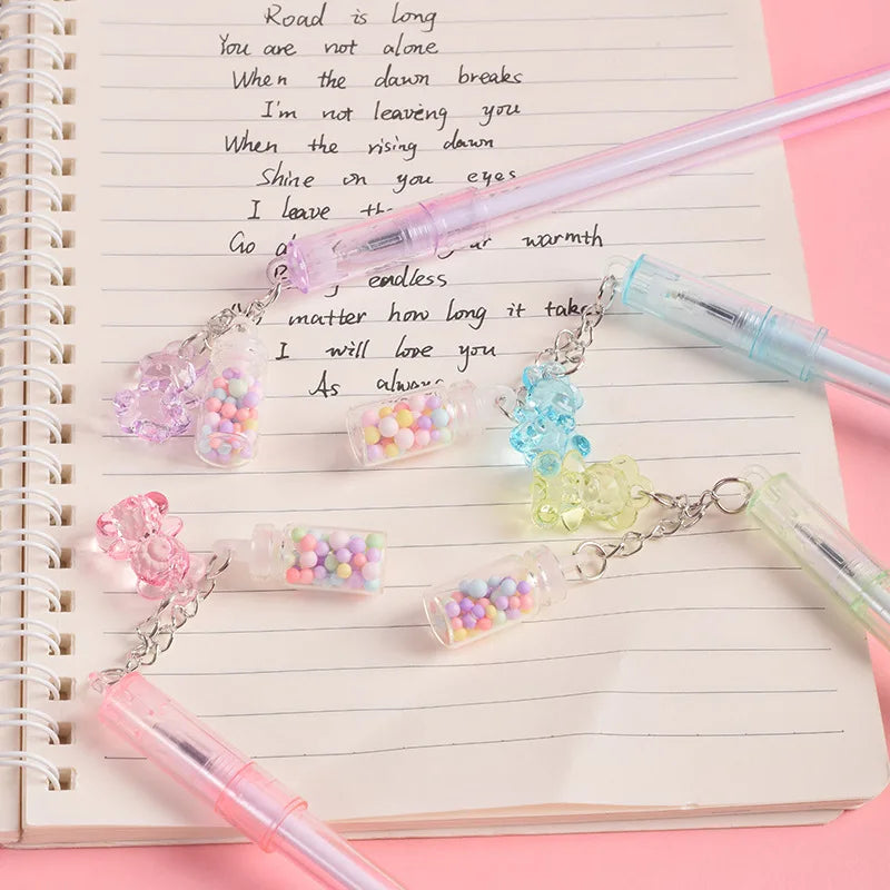 Gummy Bear Charm Pen Erasable Gel Pen