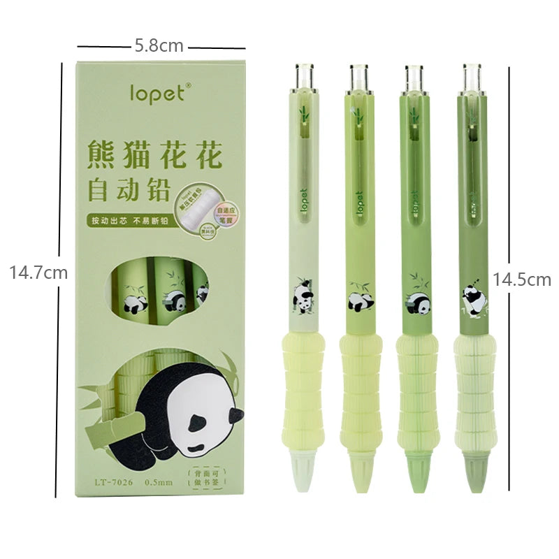 Panda Bamboo Mechanical Pencil Set