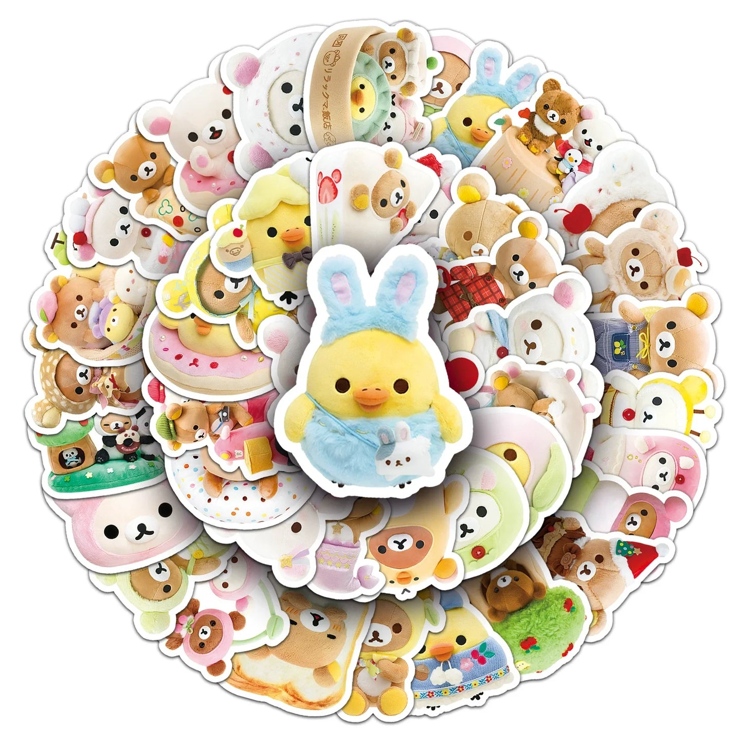 Rilakkuma Kawaii Snuggle Squad Stickers