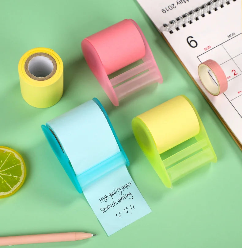 Peelie Pals Pastel Roller Sticky Notes (with Dispenser)