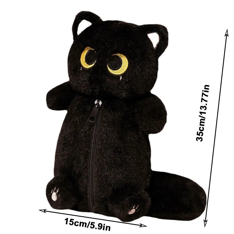 Huggy Snuggle Cat Plush Stationary Pouch