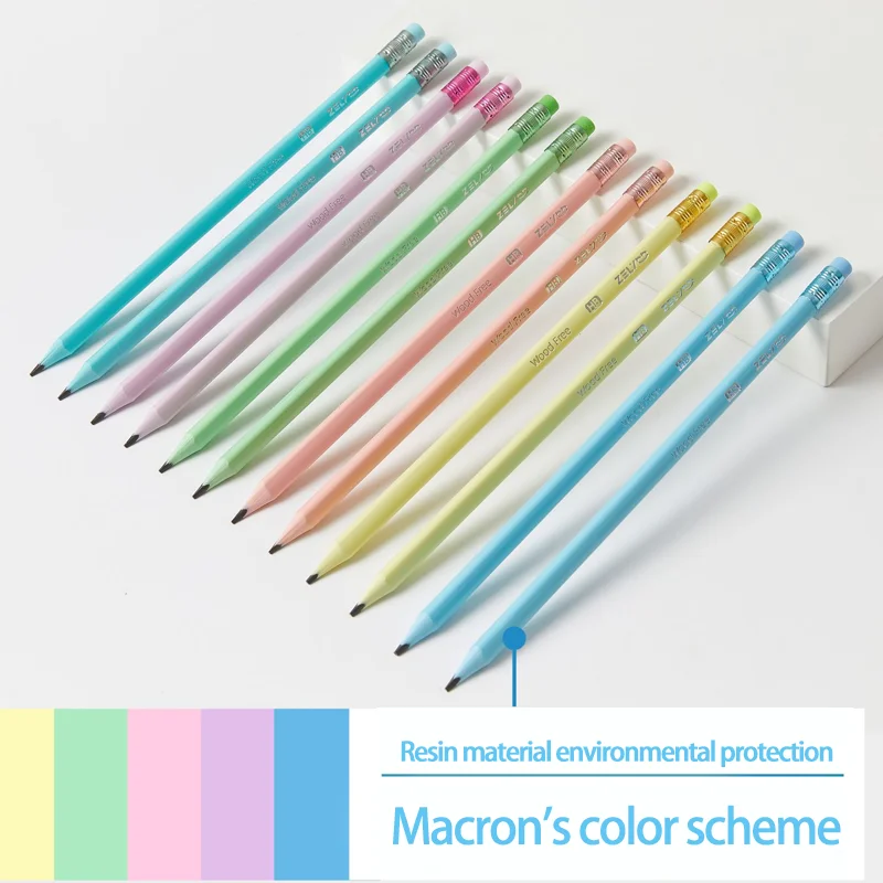 Sweet Macaron HB Pencil Set