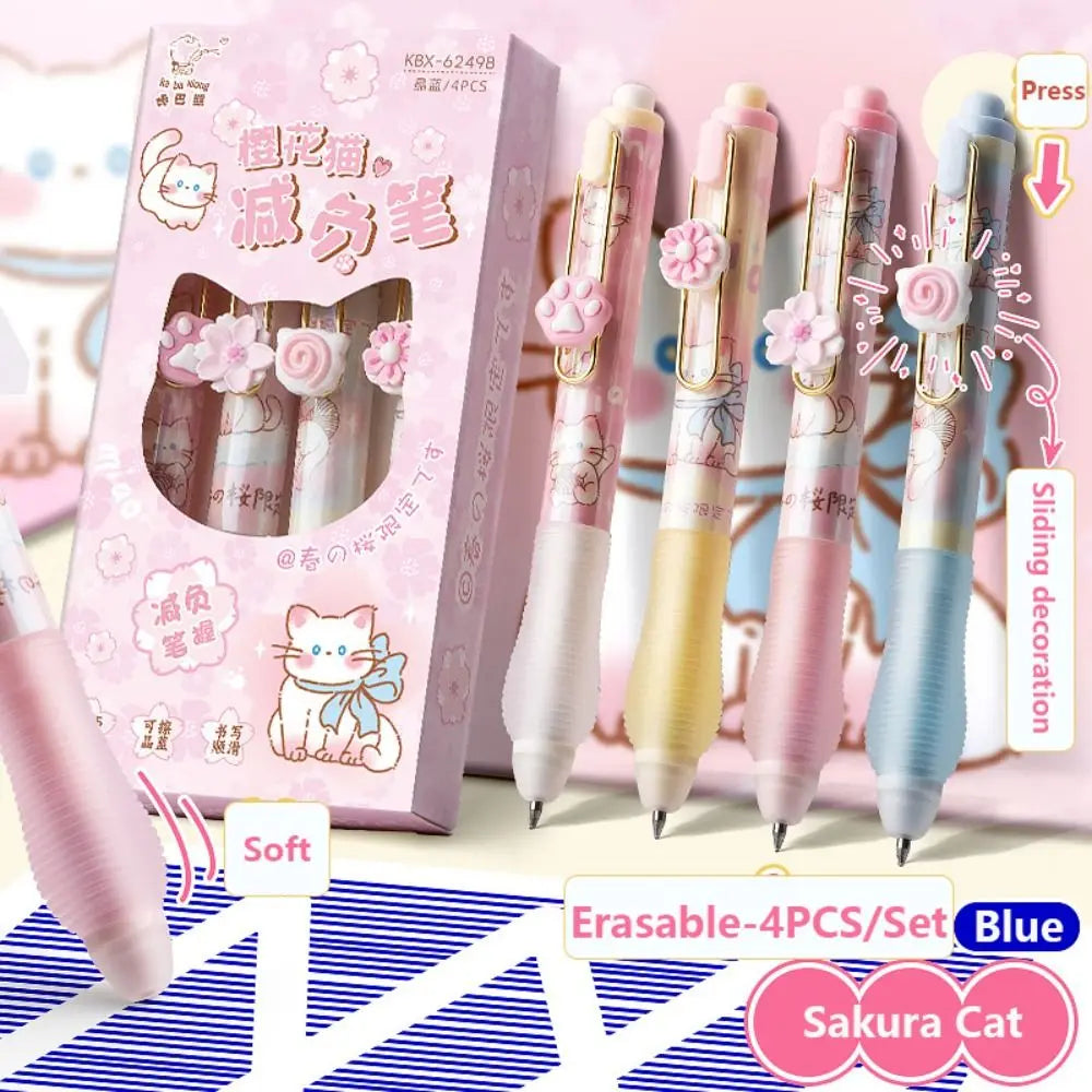 Sweet Blossom Erasable Gel Pen Set