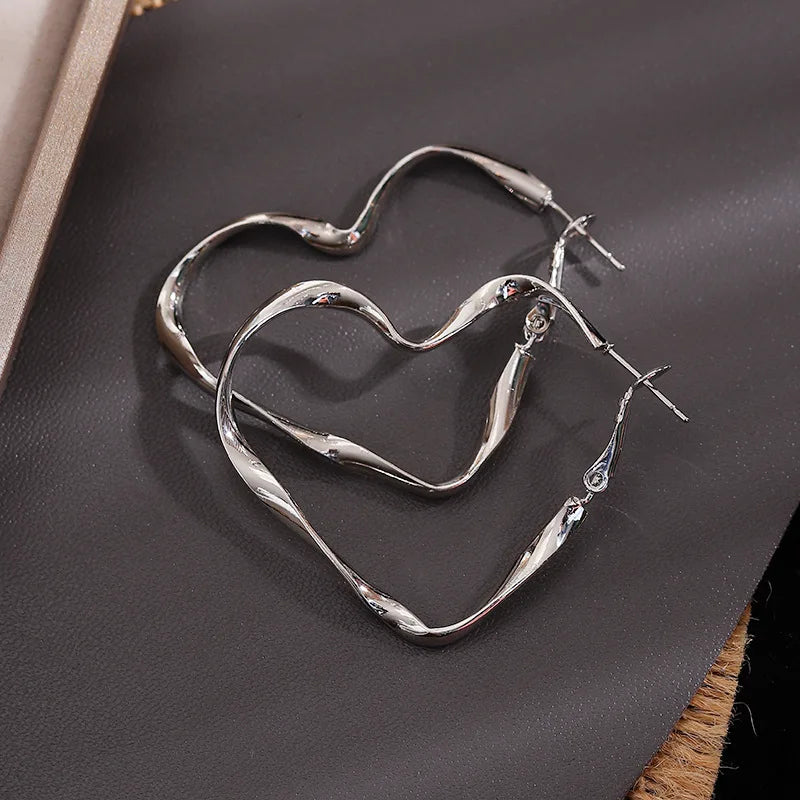 Twist Me Love Hoop Earrings