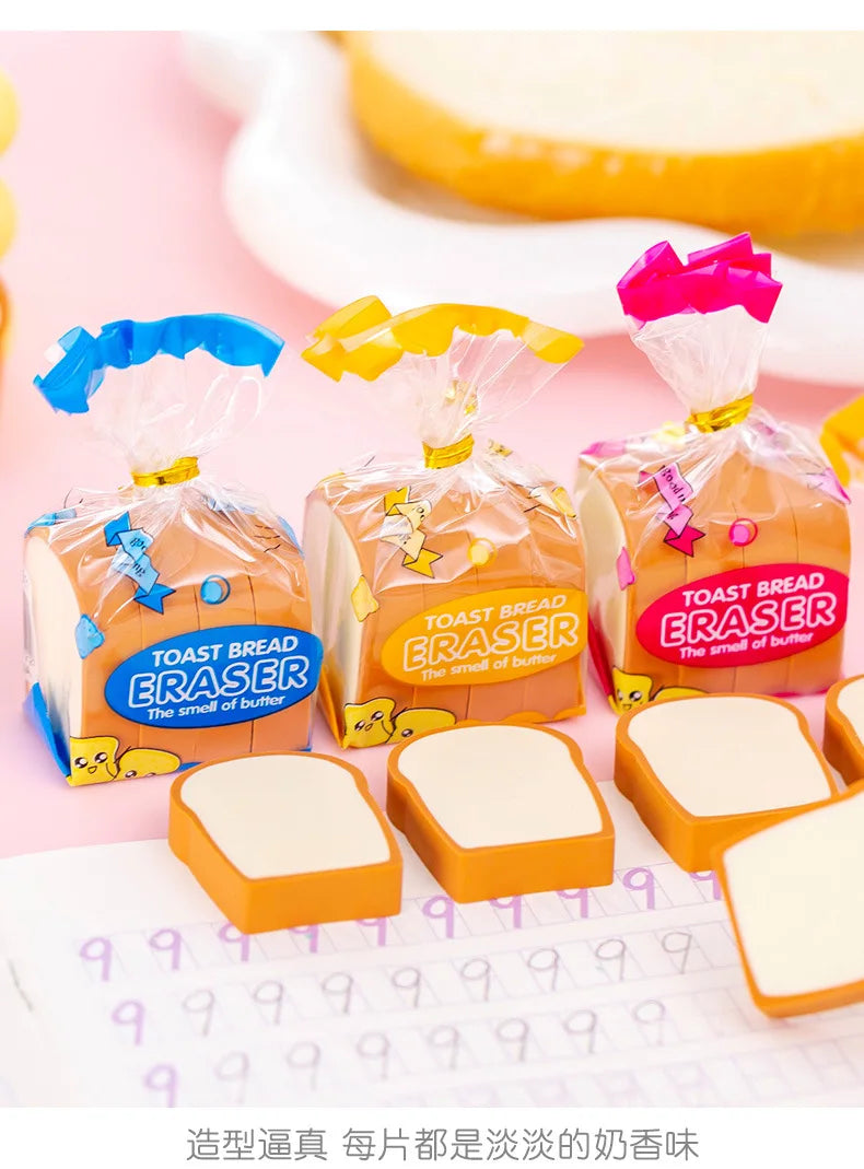 Fresh Toast Bread Slice Erasers
