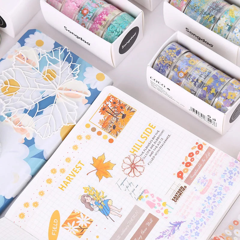 Whimsical Wonders Transparent Sticker Rolls