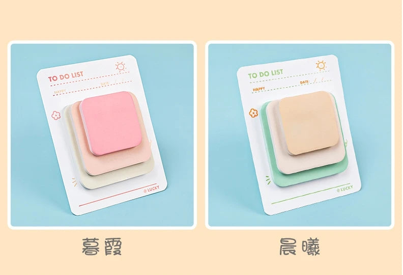 Pastel Stack Sticky Notes (3-Size)