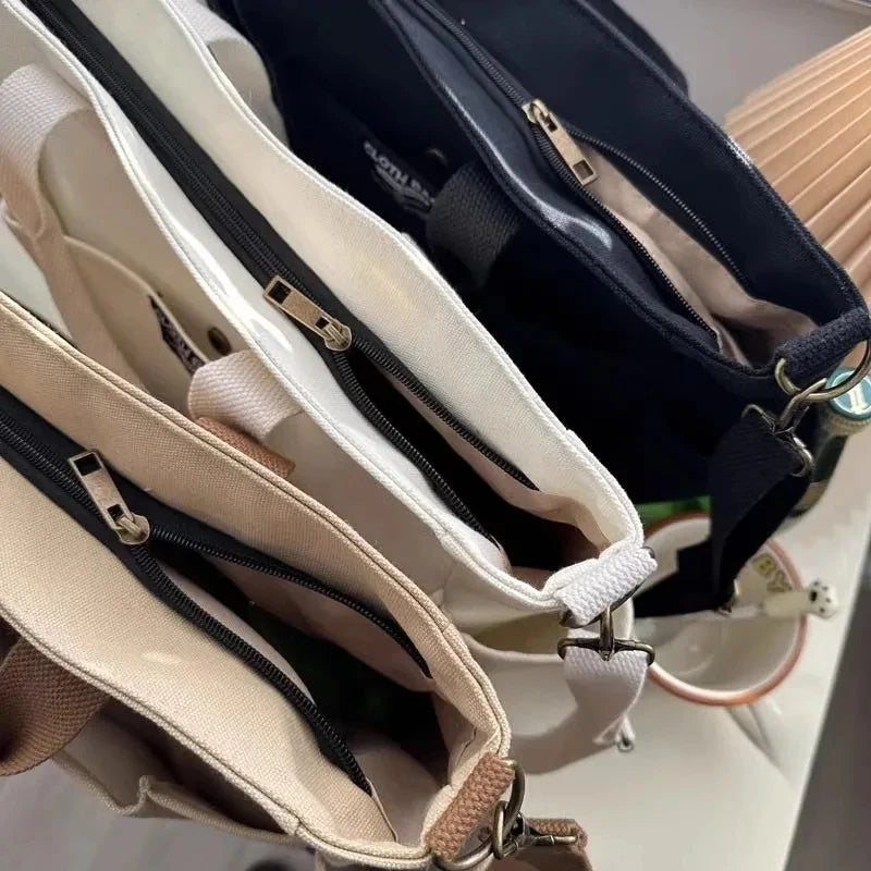 Pocket Perfect Minimalist Canvas Tote Bag