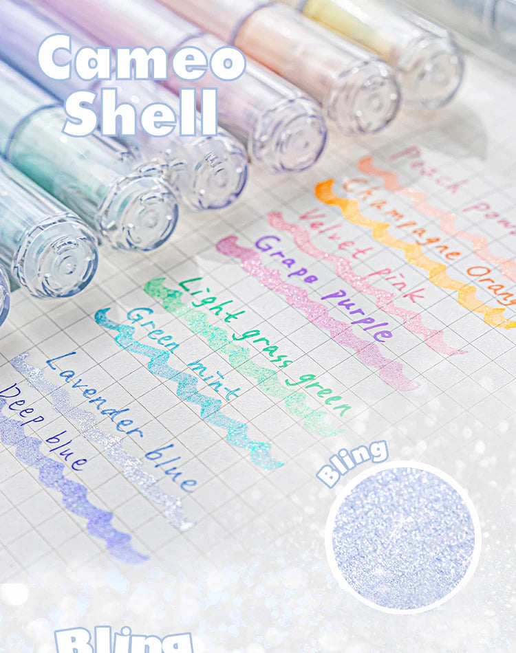 Mermaid Mist Sparkling Fluorescent Highlighters