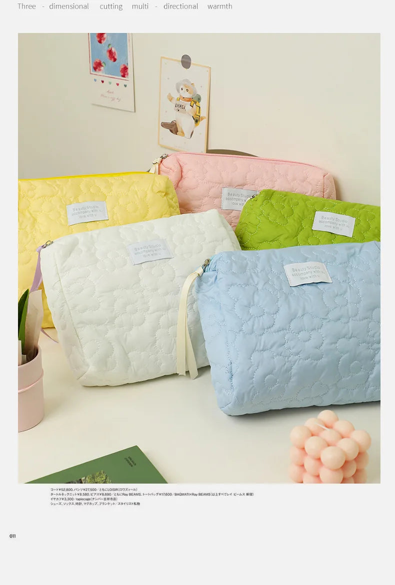 Puffy Dreams Floral Travel Toiletry Bag