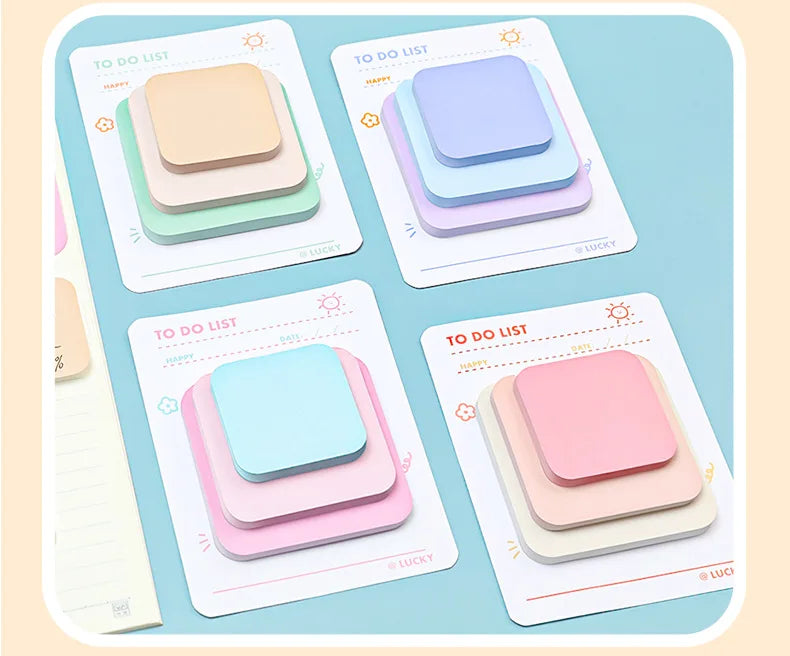 Pastel Stack Sticky Notes (3-Size)
