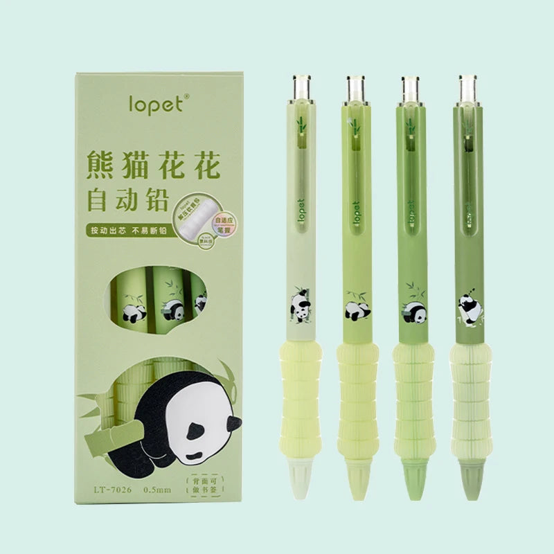 Panda Bamboo Mechanical Pencil Set