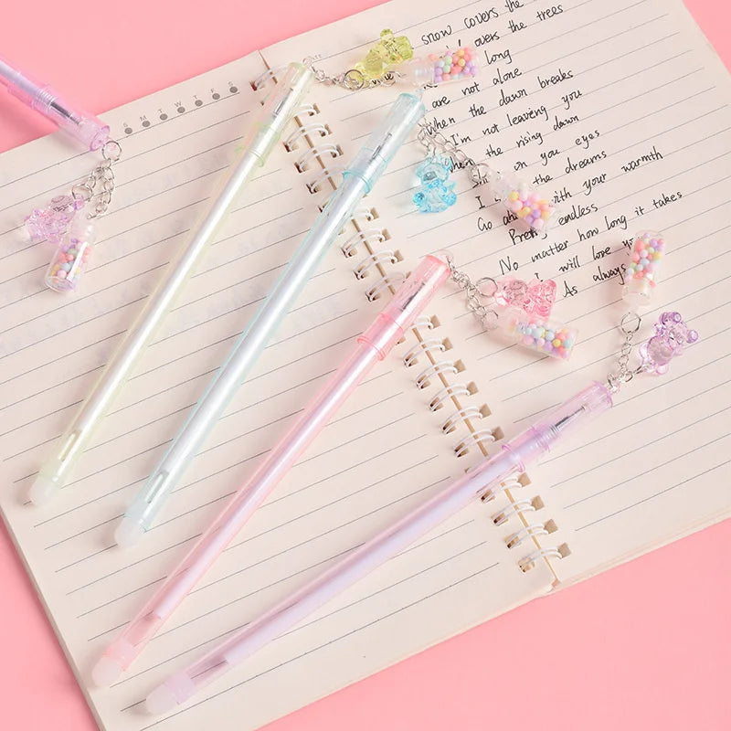 Gummy Bear Charm Pen Erasable Gel Pen