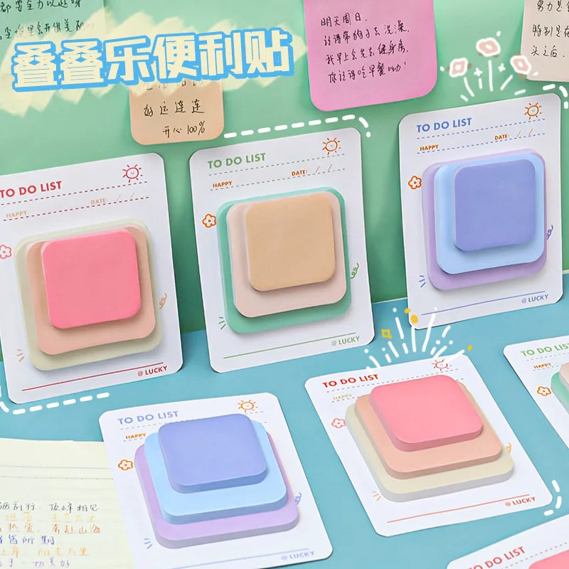 Pastel Stack Sticky Notes (3-Size)