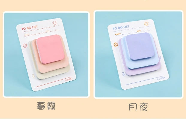 Pastel Stack Sticky Notes (3-Size)