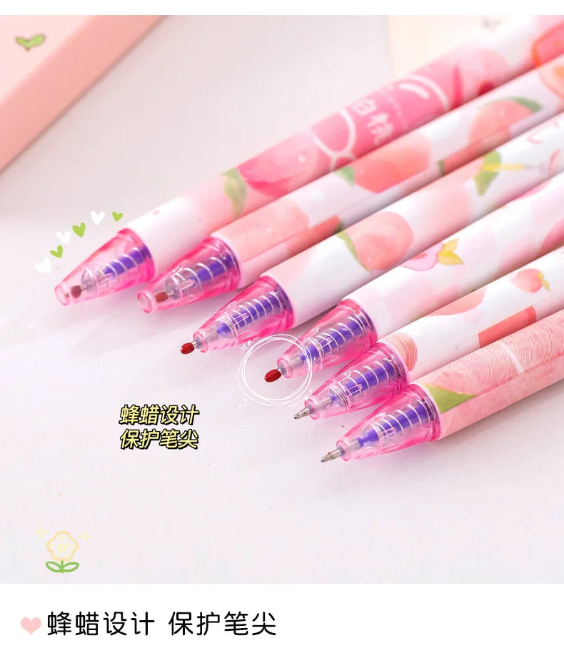 Peach Blossom Erasable Gel Pens