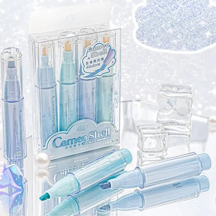 Mermaid Mist Sparkling Fluorescent Highlighters