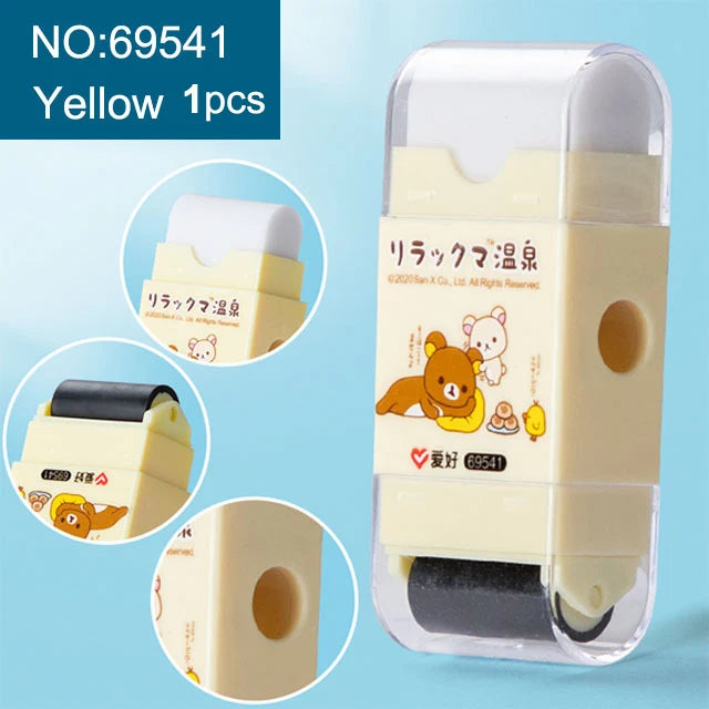Rilakkuma All-in-One Eraser, Dust Roller, and Pencil Sharpener