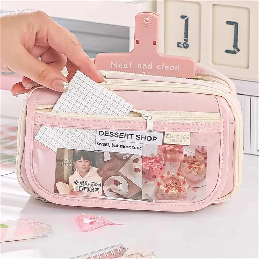 Sweet Treats Pouch 9 Layer Transparent Pencil Case