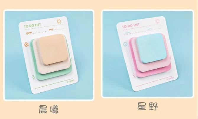 Pastel Stack Sticky Notes (3-Size)