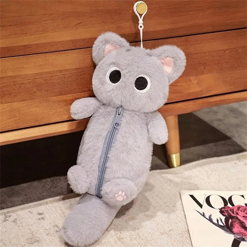 Huggy Snuggle Cat Plush Stationary Pouch