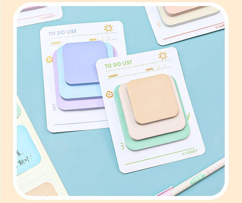 Pastel Stack Sticky Notes (3-Size)