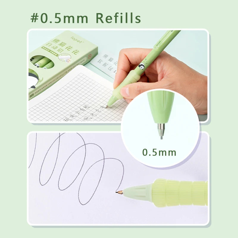 Panda Bamboo Mechanical Pencil Set