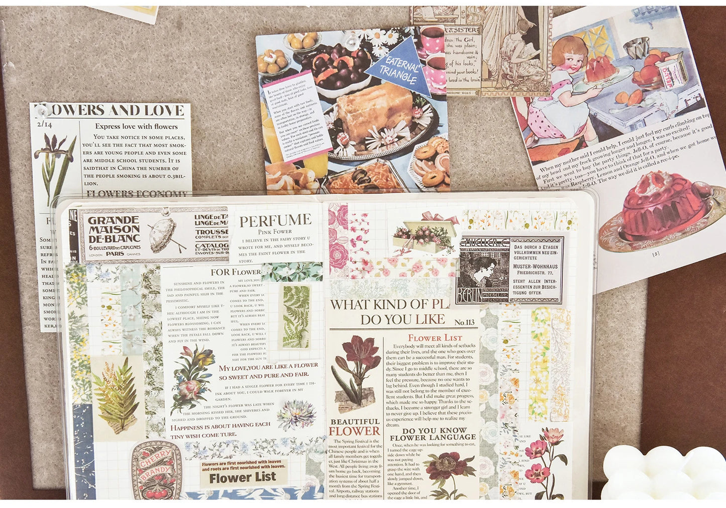 Vintage Bloom Floral Washi Tape Set